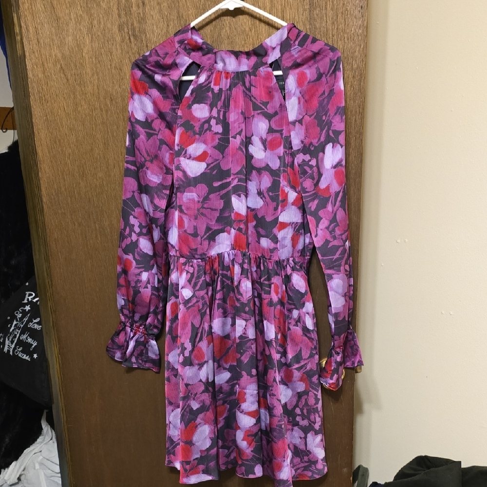 Ted Baker Pink and Purple Floral Dress